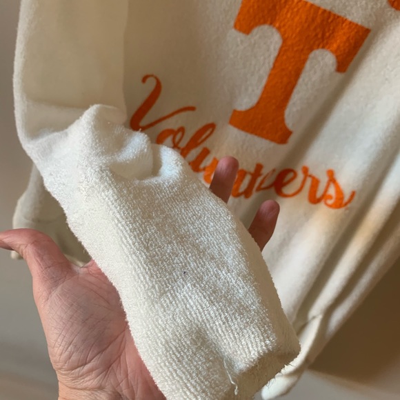 Pressbox University of Tennessee Volunteers Sweatshirt Medium Cream White - Picture 7 of 8